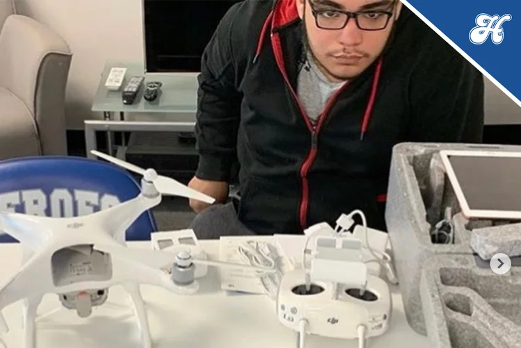 A participant exploring technology and STEM